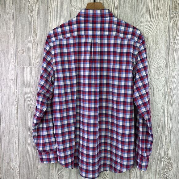 Vineyard Vines Performance Men's Large Tucker Long Sleeve Button Down Shirt Red - Picture 4 of 7